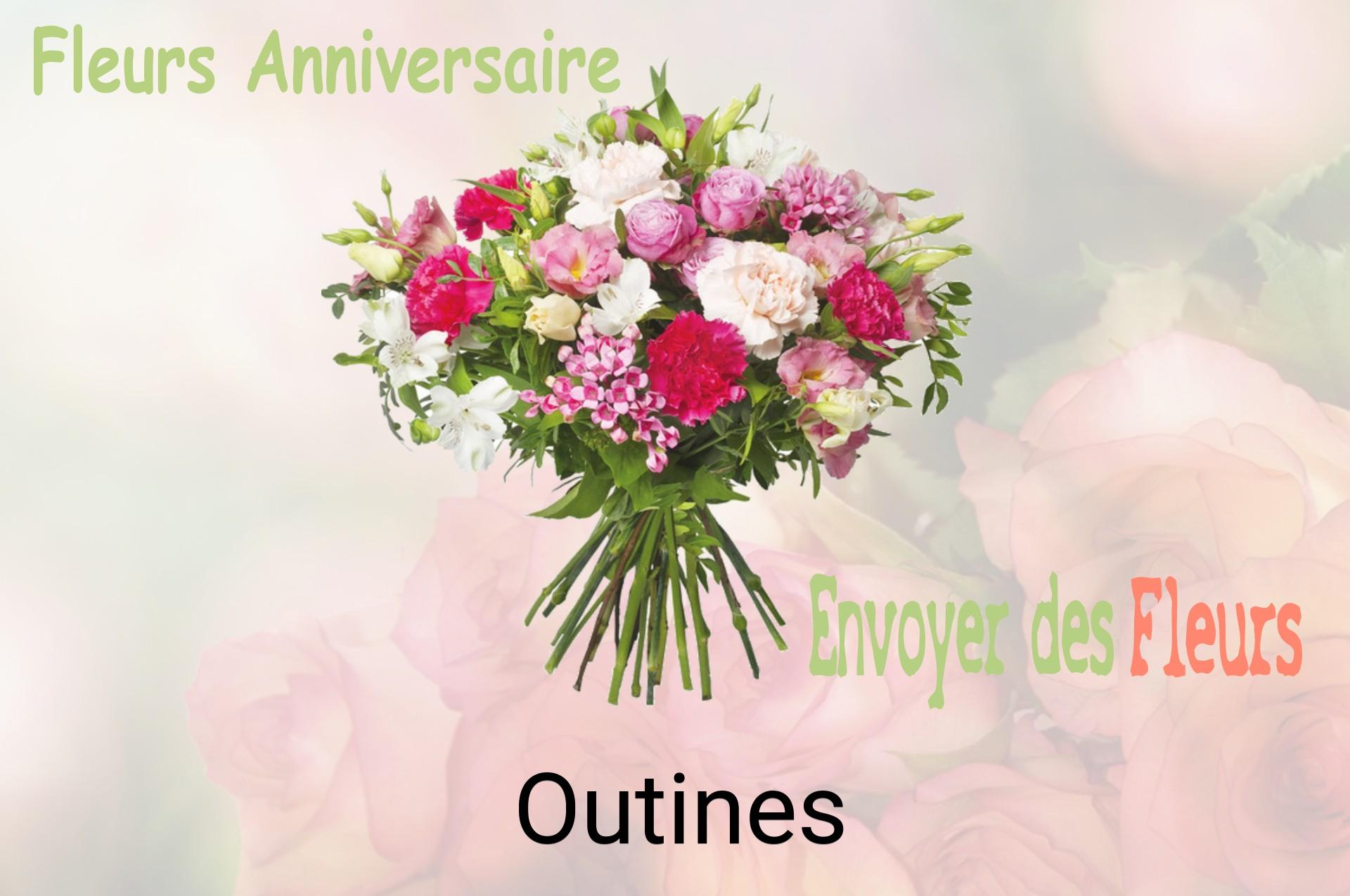 Bouquet de fleurs d’anniversaire livré à Outines